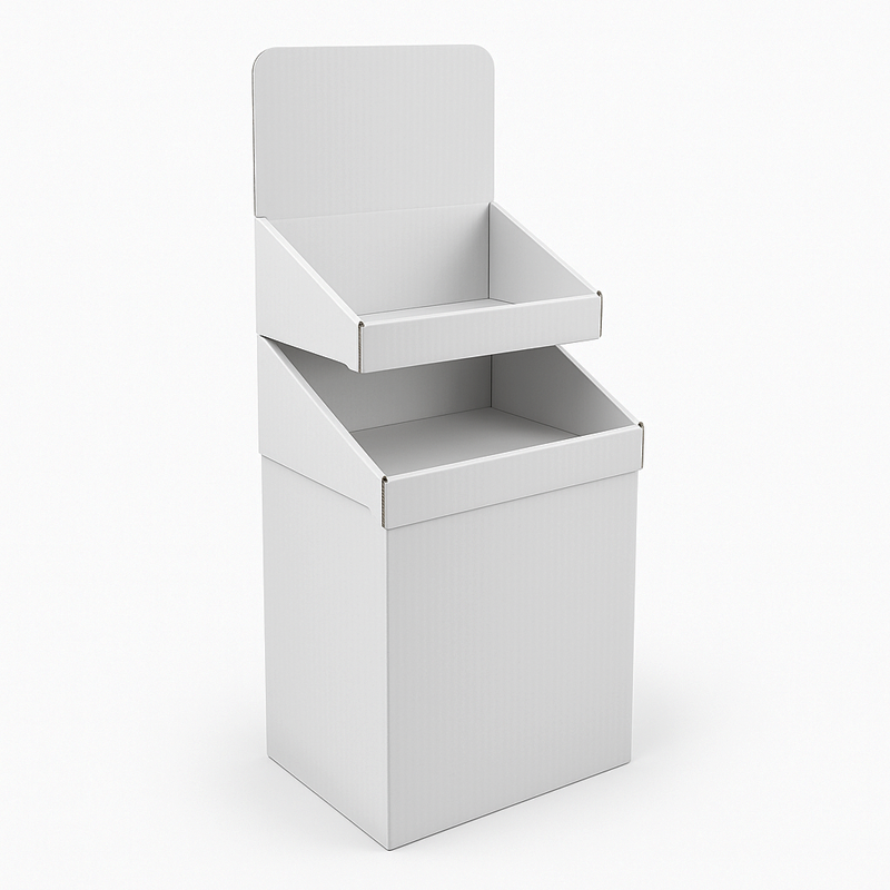 Violet Dump Bin With Stackable Trays